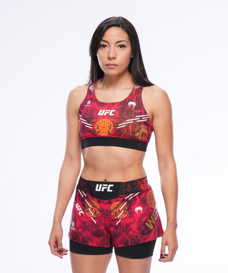 Sportovní podprsenka Venum UFC Unrivaled Zhang Weili – Červená