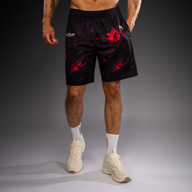 Pantaloncini da allenamento Venum x Jujutsu Kaisen Itadori – Nero/Rosso
