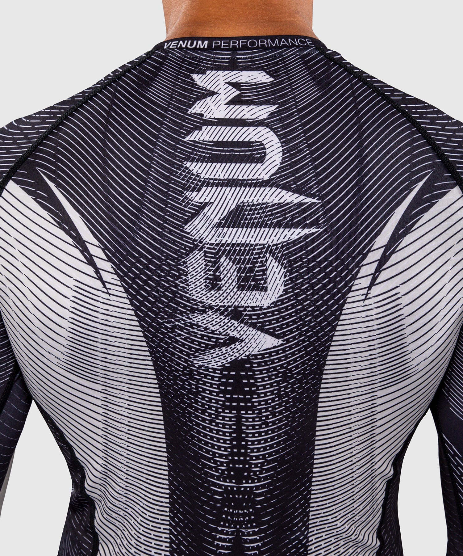 Venum Rashguard Galactic 3.0 Lange Mouwen - Offwhite/Zwart