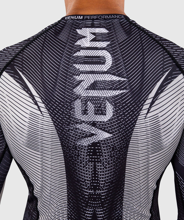 Venum Rashguard Galactic 3.0 Lange Mouwen - Offwhite/Zwart