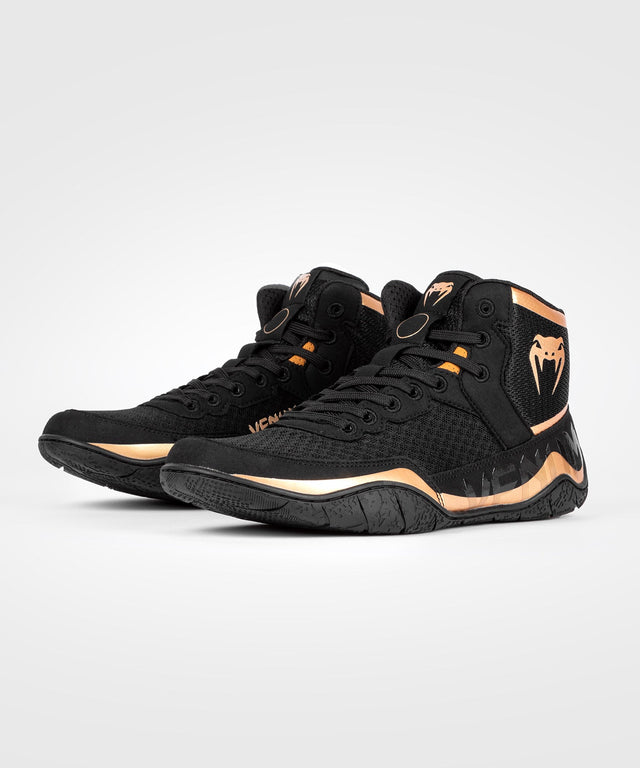 Chaussures de lutte Venum Elite – Noir/Bronze