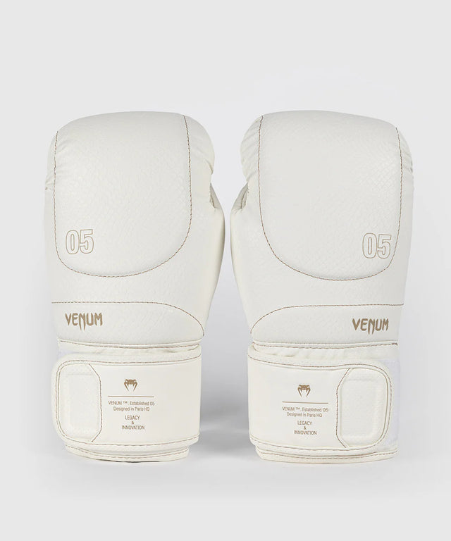 Guantes de boxeo Venum Impact Evo Scales – Blanco marfil