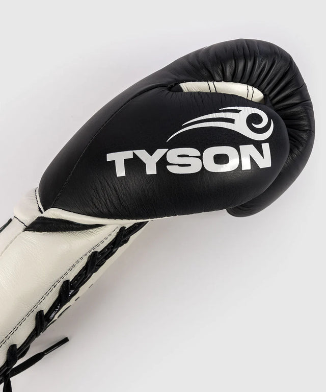 Venum x Mike Tyson Boxhandschuhe Giant 2.0 Pro mit Schnürverschluss – Schwarz/Weiß