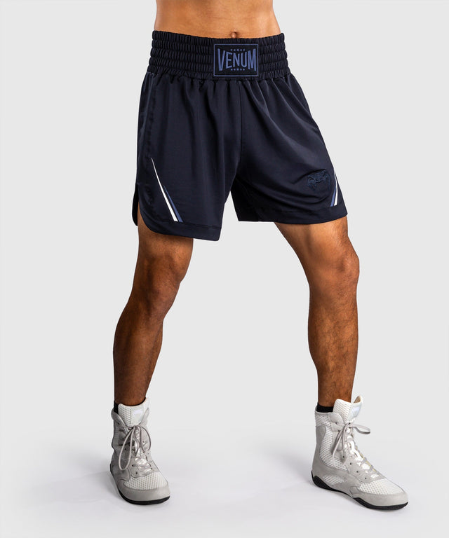 Shorts de boxe Venum G-Core – Bleu marine/Blanc