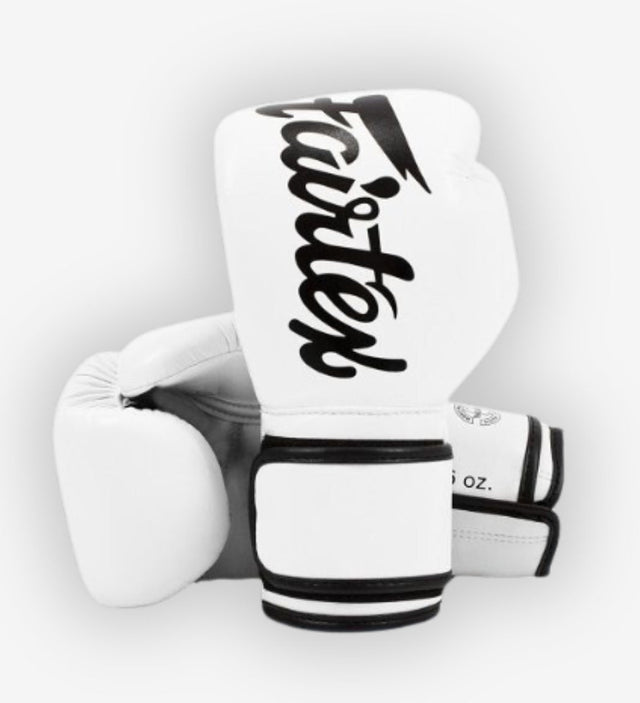 Guantoni da boxe Fairtex BGV14 – Bianco/Nero – Guantoni da boxe
