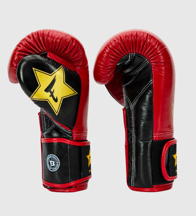 Fairtex Boxhandschuhe FXB V2 – Rot/Schwarz/Gold – Boxhandschuhe