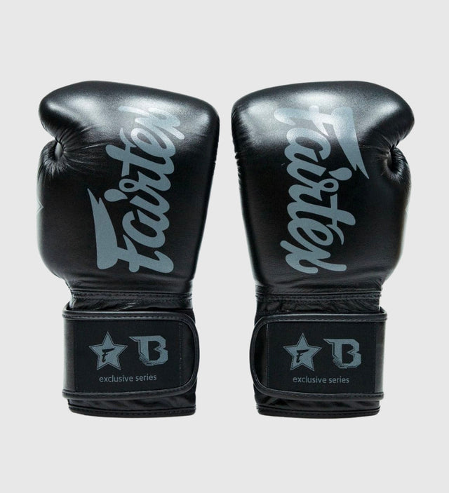 Fairtex (Kick)Bokshandschoenen FXB V2 - Zwart/Grijs - (Kick)Bokshandschoenen