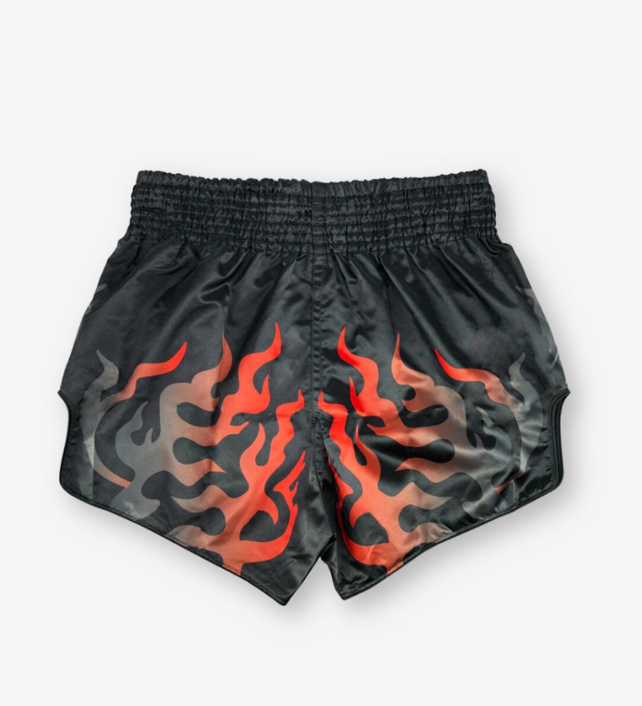 Fairtex Muay Thai Shorts Volcano - Zwart/Rood - Shorts