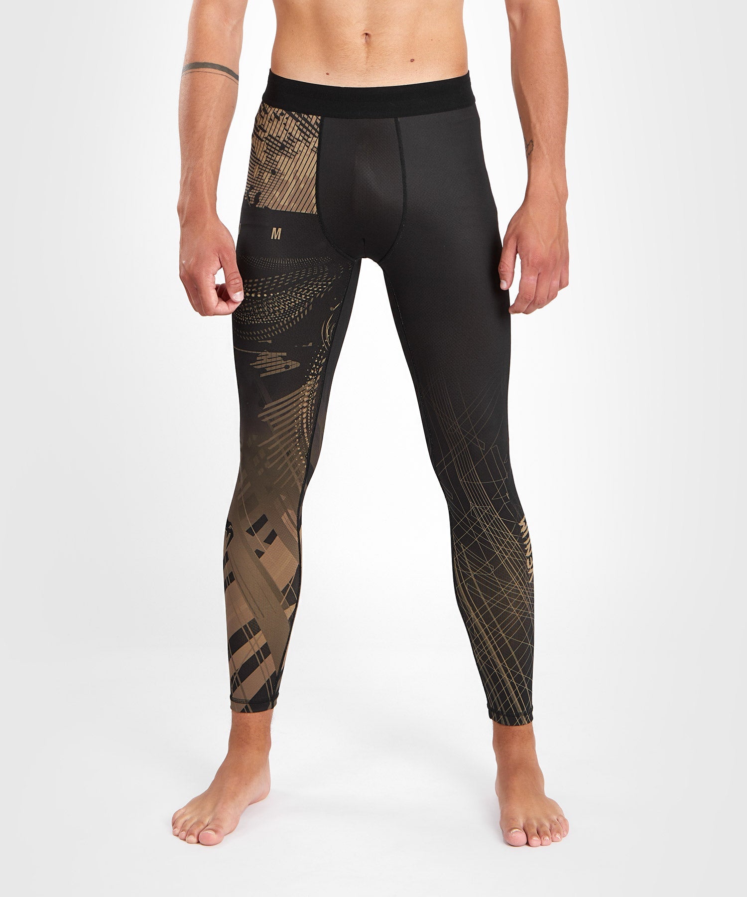 Venum Compression shorts & spats Gorilla Jungle – Black/Sand