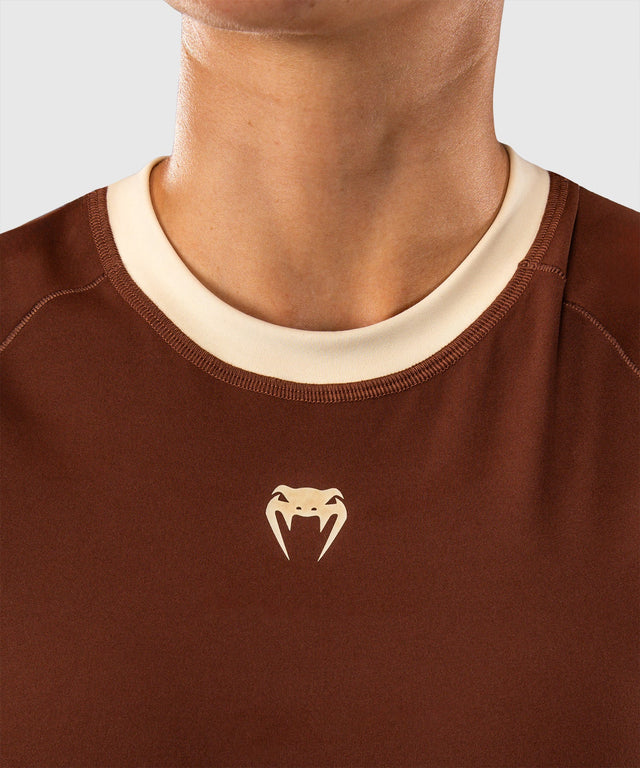 Rashguard Venum Viper Manches Courtes Femme – Marron