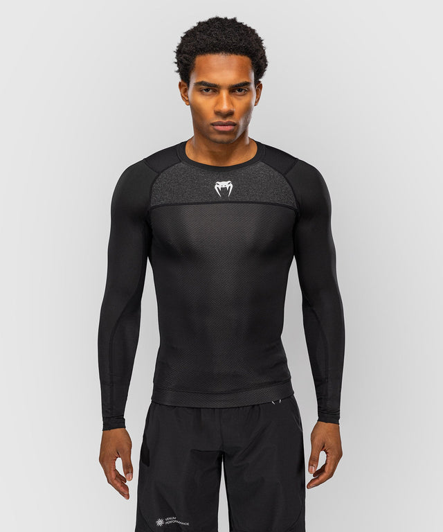Venum Rashguard G-Fit Scale Lange Mouwen - Zwart