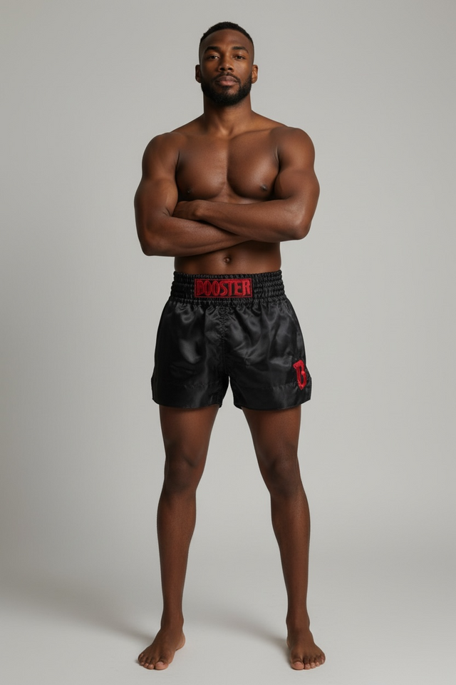 Pantaloncini Muay Thai Booster TBT Core – Nero