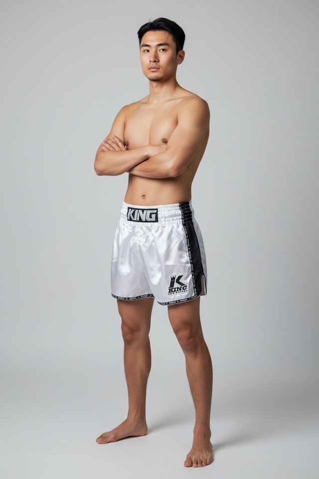 Shorts de Muay Thai King Pro Boxing Bangkok – Blanc