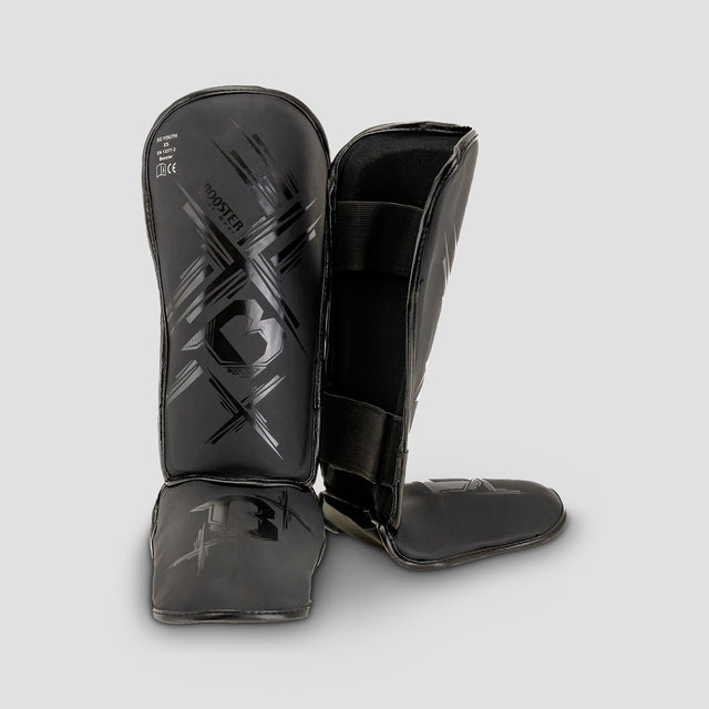 Espinilleras Booster Alpha Niños - Negro