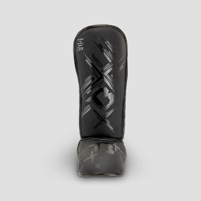 Espinilleras Booster Alpha Niños - Negro