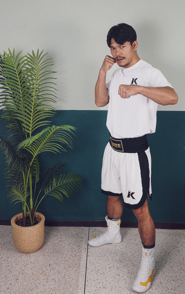Pantaloncini da boxe King Pro Boxing Apex Pro 2 – Bianco