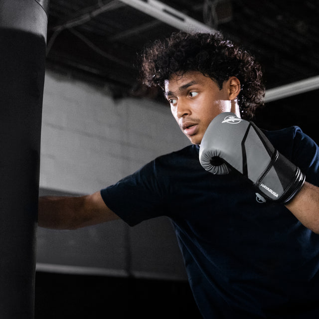 Hayabusa Boxhandschuhe E1 Kinder – Grau/Schwarz