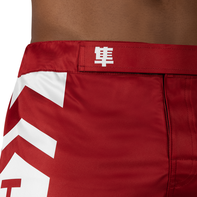 Pantalones de MMA Hayabusa Icon Lang – Rojo/Blanco