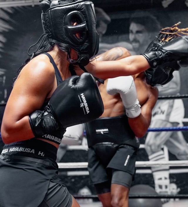 Hayabusa Boxhandschuhe Pro Boxing Schnürung – Schwarz – Boxhandschuhe