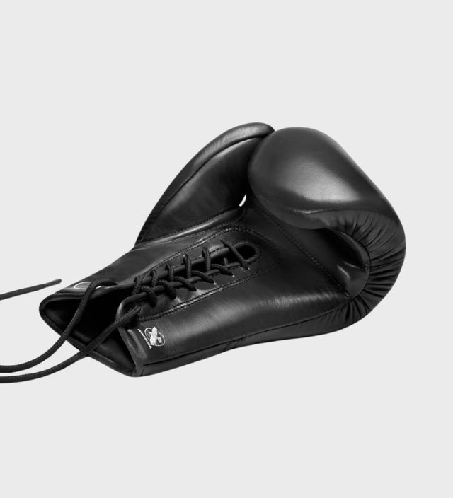 Hayabusa Boxhandschuhe Pro Boxing Schnürung – Schwarz – Boxhandschuhe