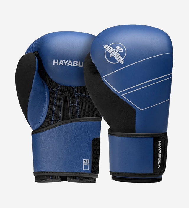 Guantes de boxeo Hayabusa S4 de piel – Azul
