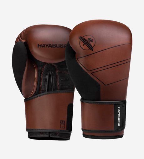 Gants de boxe Hayabusa S4 en cuir – Marron