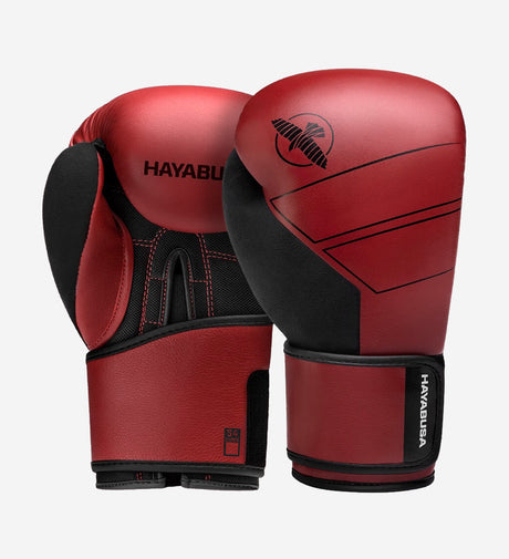 Gants de boxe Hayabusa S4 en cuir – Rouge
