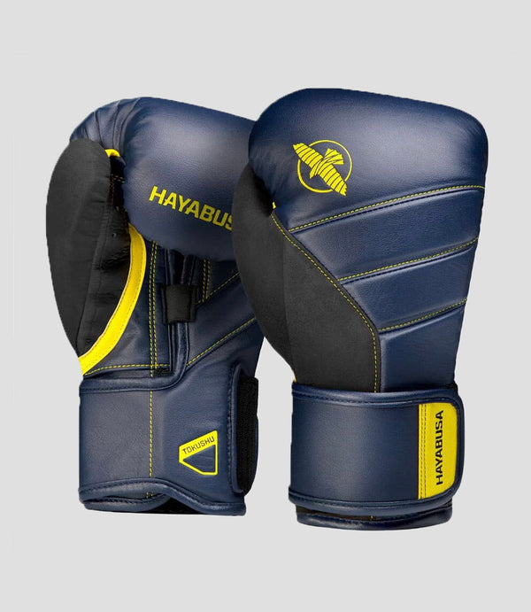 Hayabusa Boxhandschuhe T3 – Blau/Schwarz/Gelb