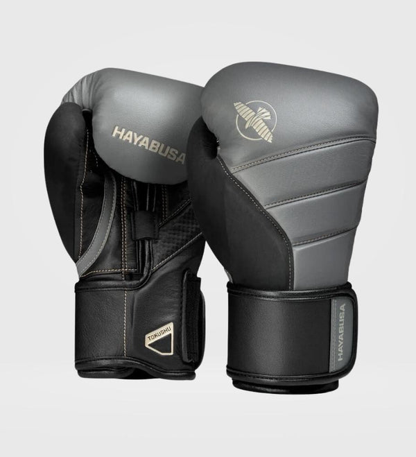 Hayabusa Boxhandschuhe T3 – Grau/Schwarz