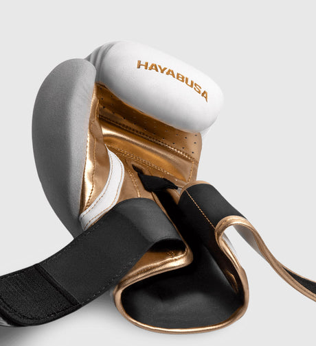 Gants de boxe Hayabusa T3 – Blanc/Or