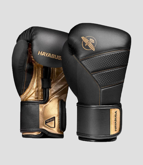 Hayabusa Boxhandschuhe T3 – Schwarz/Gold