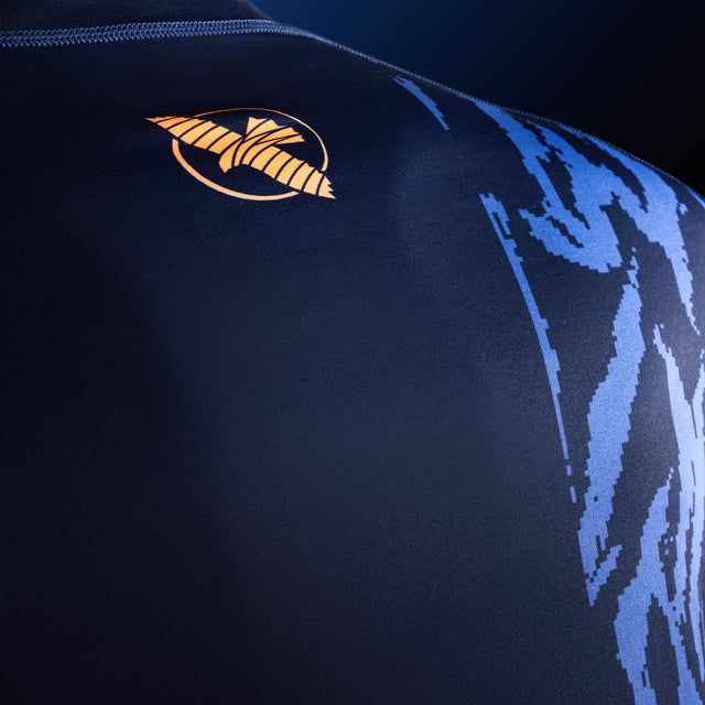 Rashguard Hayabusa Apex Manga Larga – Azul Oscuro