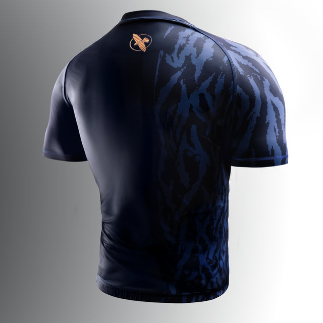 Hayabusa Rashguard Apex Kurzarm – Dunkelblau