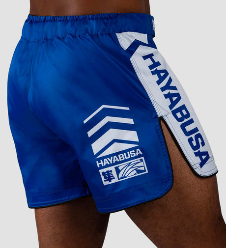 Hayabusa MMA-Shorts Icon – Blau/Weiß
