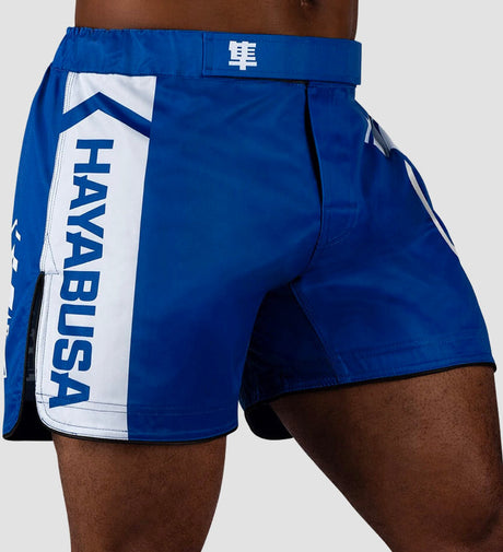 Hayabusa MMA-Shorts Icon – Blau/Weiß