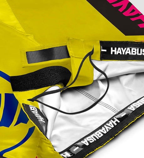 Shorts de MMA Hayabusa Icon – Jaune/Bleu/Rose