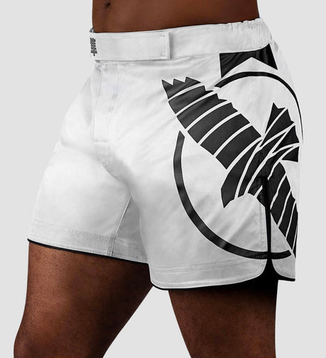 Shorts de MMA Hayabusa Icon – Blanc/Noir