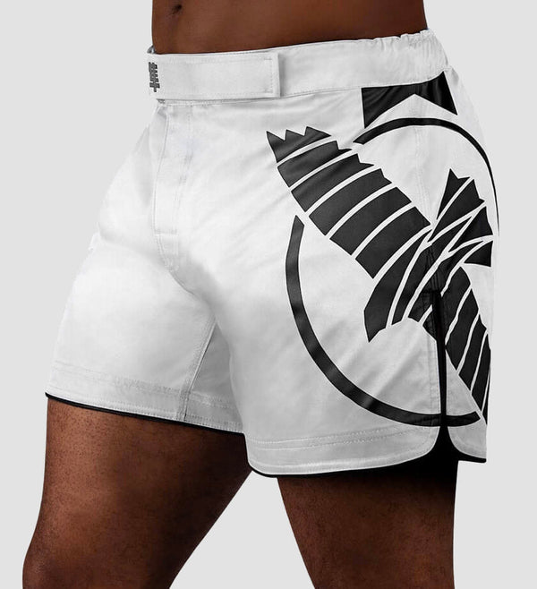Shorts de MMA Hayabusa Icon – Blanc/Noir
