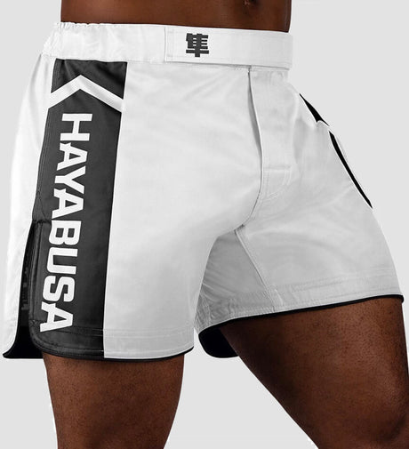 Shorts de MMA Hayabusa Icon – Blanc/Noir