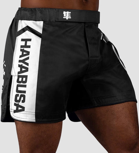 Pantalones de MMA Hayabusa Icon – Negro/Blanco