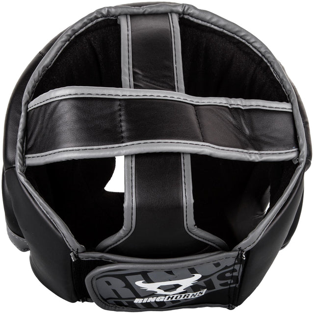 Caschi da boxe Ringhorns Charger – Nero/Grigio/Bianco