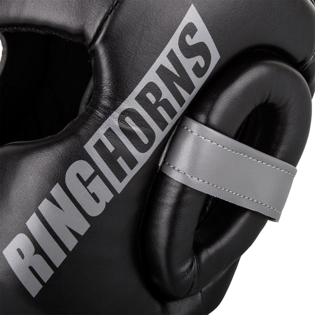 Caschi da boxe Ringhorns Charger – Nero/Grigio/Bianco
