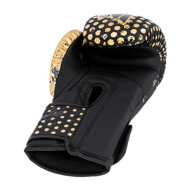 Guantes de boxeo King Pro Boxing Hexagon Niños – Negro/Oro