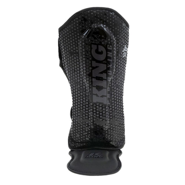 Paratibie da kickboxing King Pro Boxing Hexagon Bambini – Nero/Nero