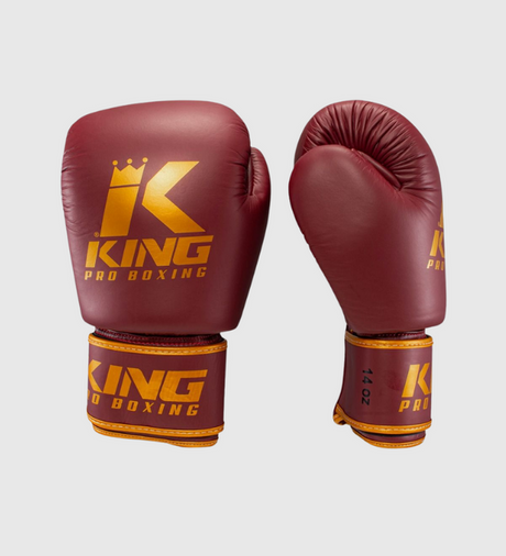 Guantoni da boxe King - Bordeaux Rosso/Oro - Guantoni da boxe