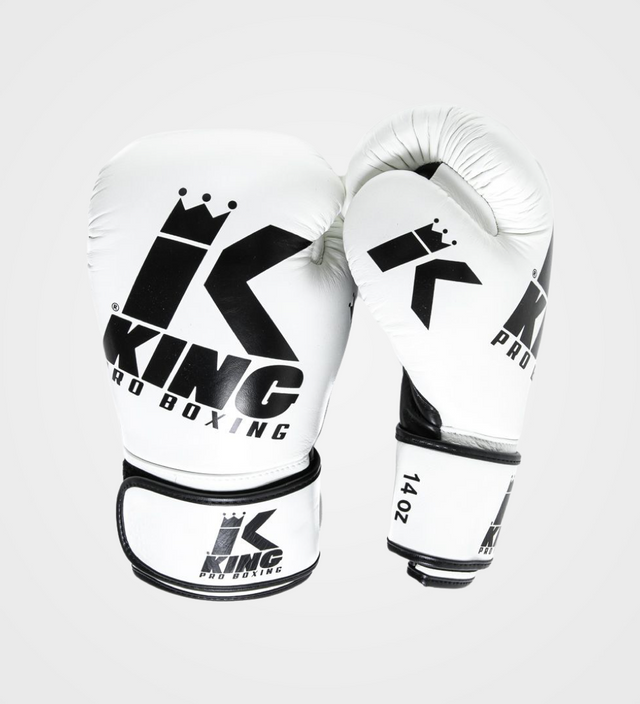 King Boxhandschuhe Platinum – Weiß/Schwarz – Boxhandschuhe