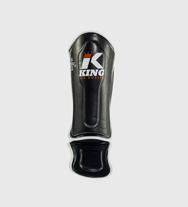 King Pro Boxing Shin guards Kids – Black/White