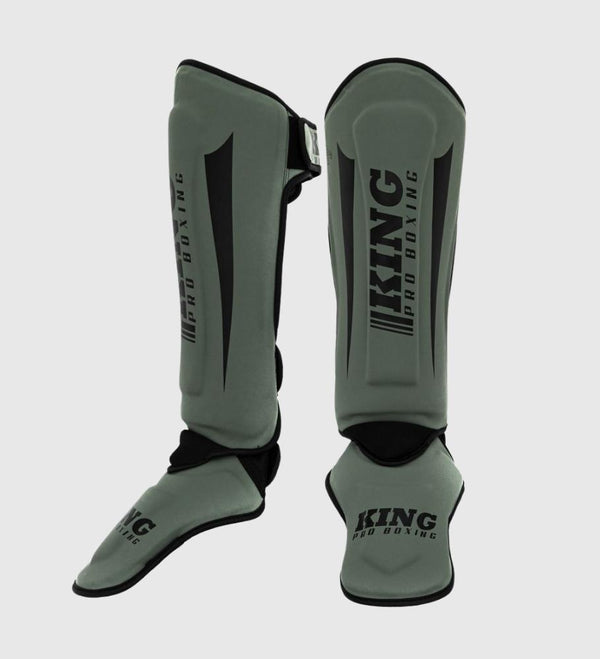 Espinilleras King Pro Boxing Revo – Caqui/Negro