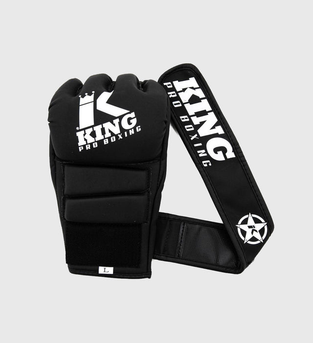 King MMA Gloves Revo 2 - Black/White - MMA Gloves