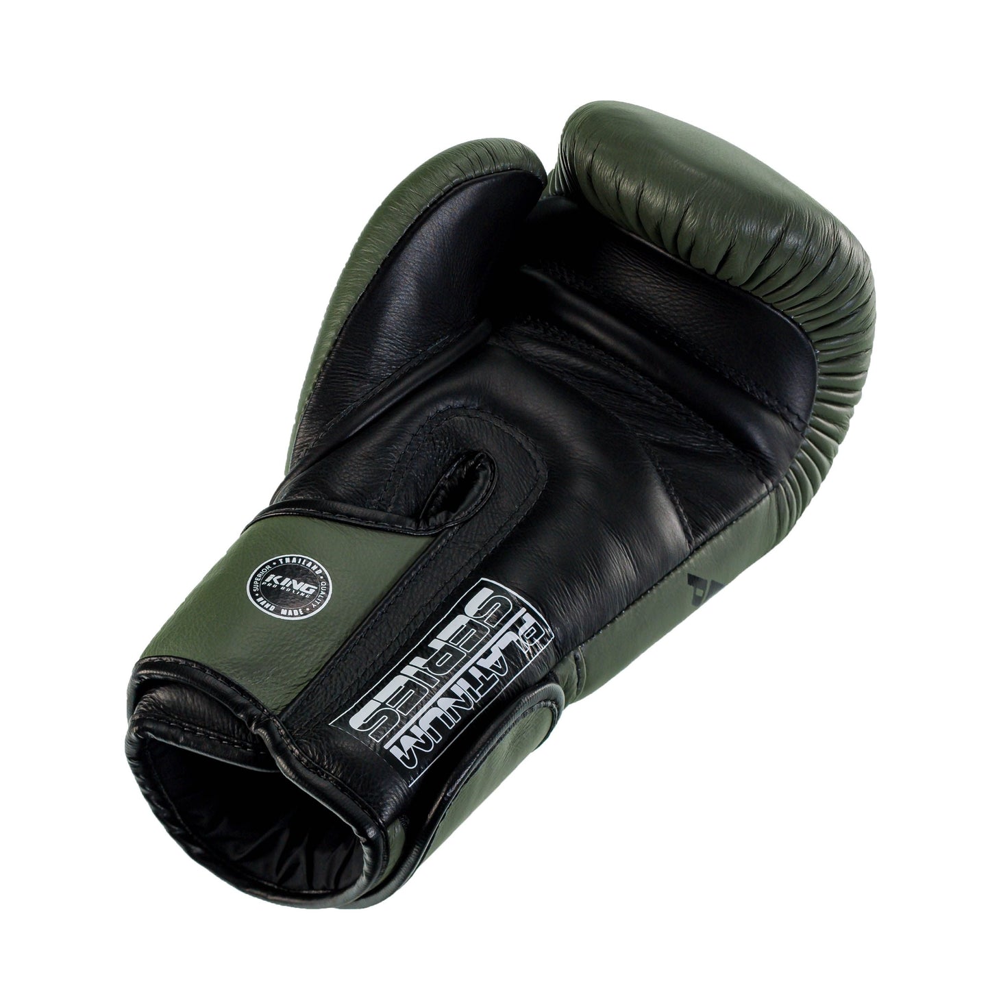 Gants de boxe King Pro Boxing Platinum - Vert kaki/Noir